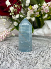 Load image into Gallery viewer, Small Cute Blue Onyx Crystal Tower Point

