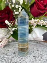 Load image into Gallery viewer, Beautiful High Quality Blue Onyx Crystal Tower Point

