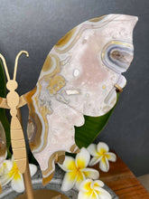 Load image into Gallery viewer, Stunning Pink Amethyst Agate Crystal Butterfly Wings
