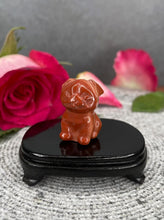 Load image into Gallery viewer, Red Jasper Pug Dog Crystal Carving
