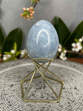 Load image into Gallery viewer, Stunning Blue Celestite Crystal Egg Carving
