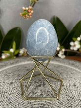 Load image into Gallery viewer, Stunning Blue Celestite Crystal Egg Carving
