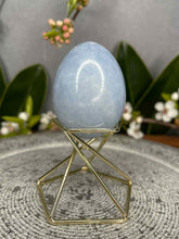 Load image into Gallery viewer, Beautiful Blue Celestite Crystal Egg Carving
