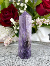 Load image into Gallery viewer, Captivating Charoite Crystal Tower Point
