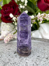 Load image into Gallery viewer, Beautiful Charoite Crystal Tower Point
