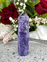 Load image into Gallery viewer, Breathtaking Charoite Crystal Tower Point

