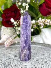 Load image into Gallery viewer, Stunning Charoite Crystal Tower Point
