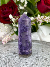 Load image into Gallery viewer, Beautiful Charoite Crystal Tower Point

