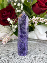 Load image into Gallery viewer, Breathtaking Charoite Crystal Tower Point
