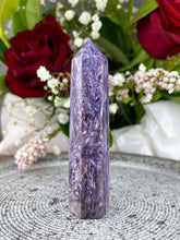 Load image into Gallery viewer, Stunning Charoite Crystal Tower Point

