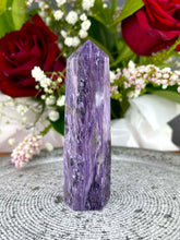 Load image into Gallery viewer, Captivating Charoite Crystal Tower Point
