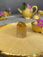Load image into Gallery viewer, Mini Natural Brazilian Citrine Crystal Tower Point
