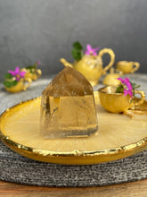 Load image into Gallery viewer, Manifestation Natural Brazilian Citrine Crystal Tower Point
