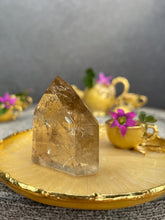 Load image into Gallery viewer, Bright Natural Brazilian Citrine Crystal Tower Point
