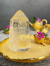 Load image into Gallery viewer, Discounted Natural Brazilian Citrine Crystal Tower Point
