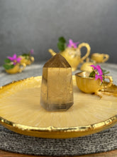 Load image into Gallery viewer, Gorgeous Natural Brazilian Smoky Citrine Crystal Tower Point
