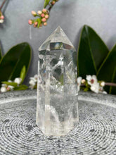 Load image into Gallery viewer, Stunning Transparent Clear Quartz Crystal Tower Point
