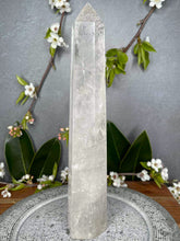 Load image into Gallery viewer, Large Clear Quartz Crystal Tower Point
