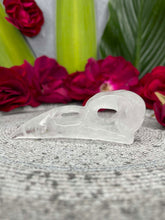 Load image into Gallery viewer, Clear Quartz Crow Skull Crystal Carving
