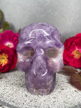 Load image into Gallery viewer, Stunning Mexican Crazy Lace Agate Amethyst Crystal Skull Carving
