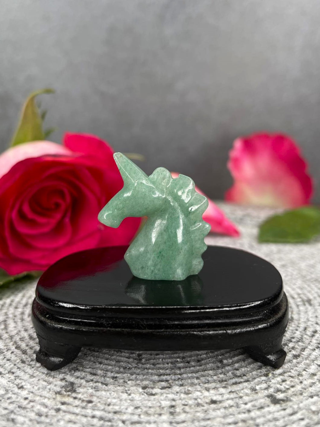 Green Aventurine Unicorn Crystal Carving