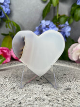 Load image into Gallery viewer, Translucent Dendritic Agate Crystal Love Heart Carving
