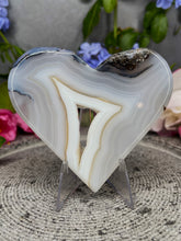 Load image into Gallery viewer, Gorgeous Druzy Translucent Dendritic Agate Crystal Love Heart Carving

