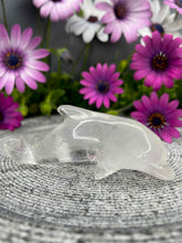 Load image into Gallery viewer, Beautiful Clear Quartz Dolphin Crystal Carving
