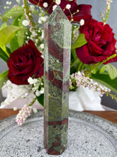 Load image into Gallery viewer, Vibrant Dragon Blood Jasper Tower Point
