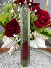 Load image into Gallery viewer, Courage Dragon Blood Jasper Tower Point
