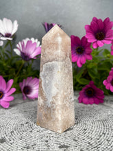 Load image into Gallery viewer, Marvelous Pink Amethyst Flower Agate Crystal Tower
