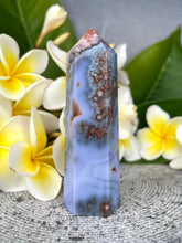 Load image into Gallery viewer, High Quality Blue Flower Agate Crystal Tower Point
