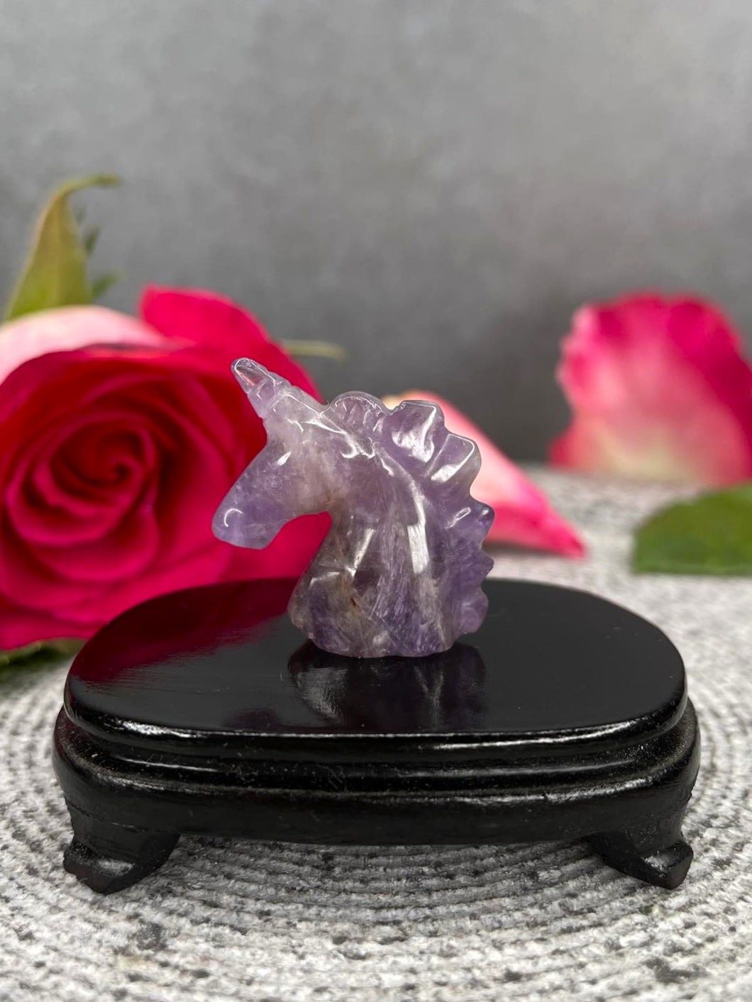 Amethyst Unicorn Crystal Carving