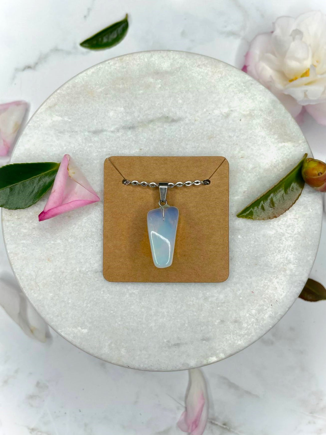 Pretty Opalite Crystal Necklace