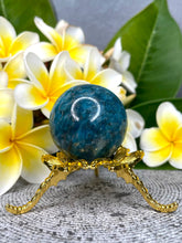 Load image into Gallery viewer, Natural Blue Apatite Crystal Sphere Ball
