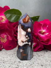 Load image into Gallery viewer, Growth Blue Flower Agate Crystal Tower
