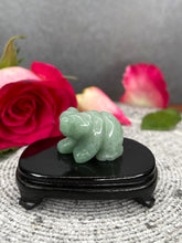 Load image into Gallery viewer, Green Aventurine Crystal Bear Carving
