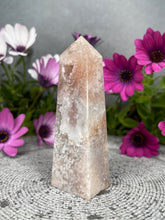 Load image into Gallery viewer, Marvelous Pink Amethyst Flower Agate Crystal Tower
