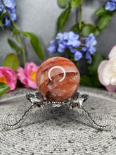 Load image into Gallery viewer, Balance Fire Quartz Hematoid Crystal Sphere

