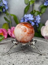 Load image into Gallery viewer, Fiery Fire Quartz Hematoid Crystal Sphere
