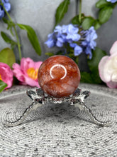Load image into Gallery viewer, Transformation Fire Quartz Hematoid Crystal Sphere
