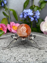 Load image into Gallery viewer, Small Fire Quartz Hematoid Crystal Sphere
