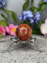 Load image into Gallery viewer, Stabilizing Fire Quartz Hematoid Crystal Sphere
