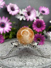 Load image into Gallery viewer, Small Fire Quartz Hematoid Crystal Sphere
