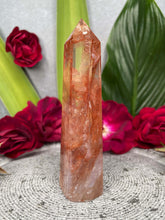 Load image into Gallery viewer, Beautiful Fire Quartz Hematoid Crystal Tower Point
