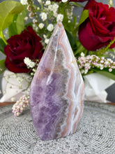 Load image into Gallery viewer, Beautiful Amethyst &amp; Mexican Crazy Lace Agate Flame
