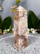 Load image into Gallery viewer, Amazing Flower Agate Crystal Tower Point
