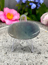 Load image into Gallery viewer, Gorgeous Rainbow Fluorite Crystal Palmstone
