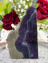 Load image into Gallery viewer, Fluorite Pyrite Freeform Crystal Tower Point
