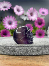 Load image into Gallery viewer, Focus Fluorite Crystal Skull Carving
